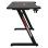 Mesa Gaming Azgenon 120 cm Noir avec gestion câbles et porte-gobelet