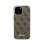 Guess Hülle Polipiel Braun Logo Relief MagSafe Kompatibel iPhone 16 Pro Max