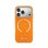 Guess IML Hülle mit Metallinschrift Orange für iPhone 17 Pro Max MagSafe