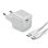 SBS GaN USB-C Ladegerät 20W mit Kabel 1,5 m Weiss