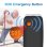 Lipa Uniwa V202T 4G 2,4" Plegable Teclas Grandes SOS Negro