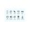 Lipa Uniwa V2000 4G 2,4 polegadas Teclas Grandes Som Potente Base de Carga