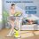 Bicicleta estática HomeFitnessCode plegable con respaldo, 8 resistencias y pantalla LCD