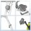 Bicicleta estática HomeFitnessCode plegable con respaldo, 8 resistencias y pantalla LCD