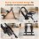 Faltbarer Stepper Treppen-Design HomeFitnessCode LCD 120 kg Schwarz