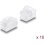 Copertura antipolvere RJ45 Delock femmina Silicone Trasparente 10pezzi