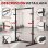 Rack squat multifonction HomeFitnessCode 300 kg hauteur ajustable