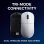 Ratón Mchose MC-A5V2-5 Bluetooth RF 26000 DPI Blanco 5 Botones Gaming