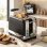 Tostadora Welltin 930W 7 Niveles 2 Rebanadas Negro