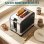 Tostadora Welltin 2 Ranuras 930W 7 Niveles Descongelar Negra