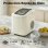 Selbstreinigende Eiswu rfelmaschine Welltin 12 kg/24h 9 Wuerfel 2 Groessen Beige