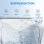 Macchina per ghiaccio Welltin 20 kg/24h deposito 2,1 L argento