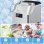 Macchina per ghiaccio Welltin 20 kg/24h deposito 2,1 L argento
