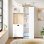 Escritorio Plegable Welltin N880 Blanco 104x160cm con Estantería y USB