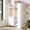 Escritorio Plegable Welltin N880 Blanco 104x160cm con Estantería y USB