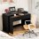Bureau Pliable Welltin N880P 110x40cm 2 Tiroirs 2 en 1 Bois