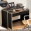 Bureau Pliable Welltin N880P 110x40cm 2 Tiroirs 2 en 1 Bois