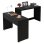 Bureau Pliable Welltin N880P 110x40cm 2 Tiroirs 2 en 1 Bois