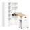 Faltbarer Schreibtisch Welltin N880P 2 in 1 MDF Weiss USB