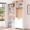 Faltbarer Schreibtisch Welltin N880P 2 in 1 MDF Weiss USB