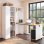Faltbarer Schreibtisch Welltin N880P 2 in 1 MDF Weiss USB
