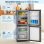 Frigorífico Mini Welltin BCD-106W Defrost 102cm 106L E Plateado y negro