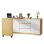Escrivaninha de canto Welltin N880P315316W Pivotante 360 deg Branco Carvalho