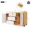 Escrivaninha de canto Welltin N880P315316W Pivotante 360 deg Branco Carvalho