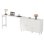 Secretária Welltin N880P3174156W 120x40cm 50kg Giratória 360° com Aparador Branco