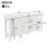 Secretária Welltin N880P3174156W 120x40cm 50kg Giratória 360° com Aparador Branco