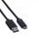 Cabo USB-C Roline 3.2 Gen 1 2 m Preto SuperSpeed