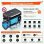 Estación de energía Oscal PowerMax 2400 Pro 2016Wh 16 puertos Batería LiFePO4 Altavoces LED