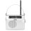 Radio portatile Sangean PR-D6 Analogico FM AM MW Bianco
