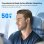 Auricolari Fargo Wireless Bluetooth con Cancellazione Rumore Adattiva e 6 Microfoni