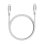 USB-C Kabel DCU Tecnologic USB4 Gen 2x2 240W 40Gbps 1,5m Weiß