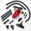 Handstaubsauger Sogo ASP-SS-16006 800W 0,6L Rot mit Zubehör