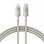 Cable Baseus Lightning a USB-C 1m Carga Rápida 20W Plata