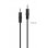Audiokabel Fonestar JACK-MM-1-5 3,5 mm Stecker zu Stecker 1,5 m schwarz