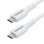 Câble USB-C StarTech.com 2m blanc charge rapide 60W 3A pack 2