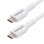Cable USB-C de Carga 1m Pack de 2 StarTech.com USB 2.0 60W 3A Blanco