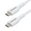 Cable USB-C de Carga 1m Pack de 2 StarTech.com USB 2.0 60W 3A Blanco