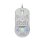 Mouse White Shark GALAHAD White USB 7200 DPI Ambidestro Bianco RGB
