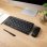 Teclado TooQ TQKMW-3101-B membrana compacto con ratón slim inalámbrico