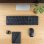 Teclado TooQ TQKMW-3102-B membrana inalámbrico con ratón slim negro