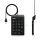 Clavier TooQ TQK-2001-B membrane compact USB noir 19 touches