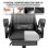 Silla Gaming Naspaluro Ergonómica con Reposapiés y Cojín Lumbar Negra