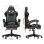 Silla Gaming Naspaluro Ergonómica con Reposapiés y Cojín Lumbar Negra