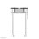 Neomounts AFL55-975BL Kit Extensão Suporte TV Carrinho 86 a 115" VESA 1000x600 a 1500x600 Máx 160 kg