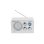 Radio Denver TR-63W Analogique AM FM 15 W Blanc
