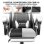 Silla gaming Naspaluro con reposapiés retráctil, cojín lumbar y altura regulable
